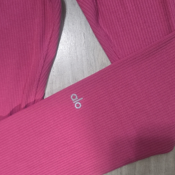 ALO Yoga Pink Leggings High Waist Full Length - Picture 5 of 5